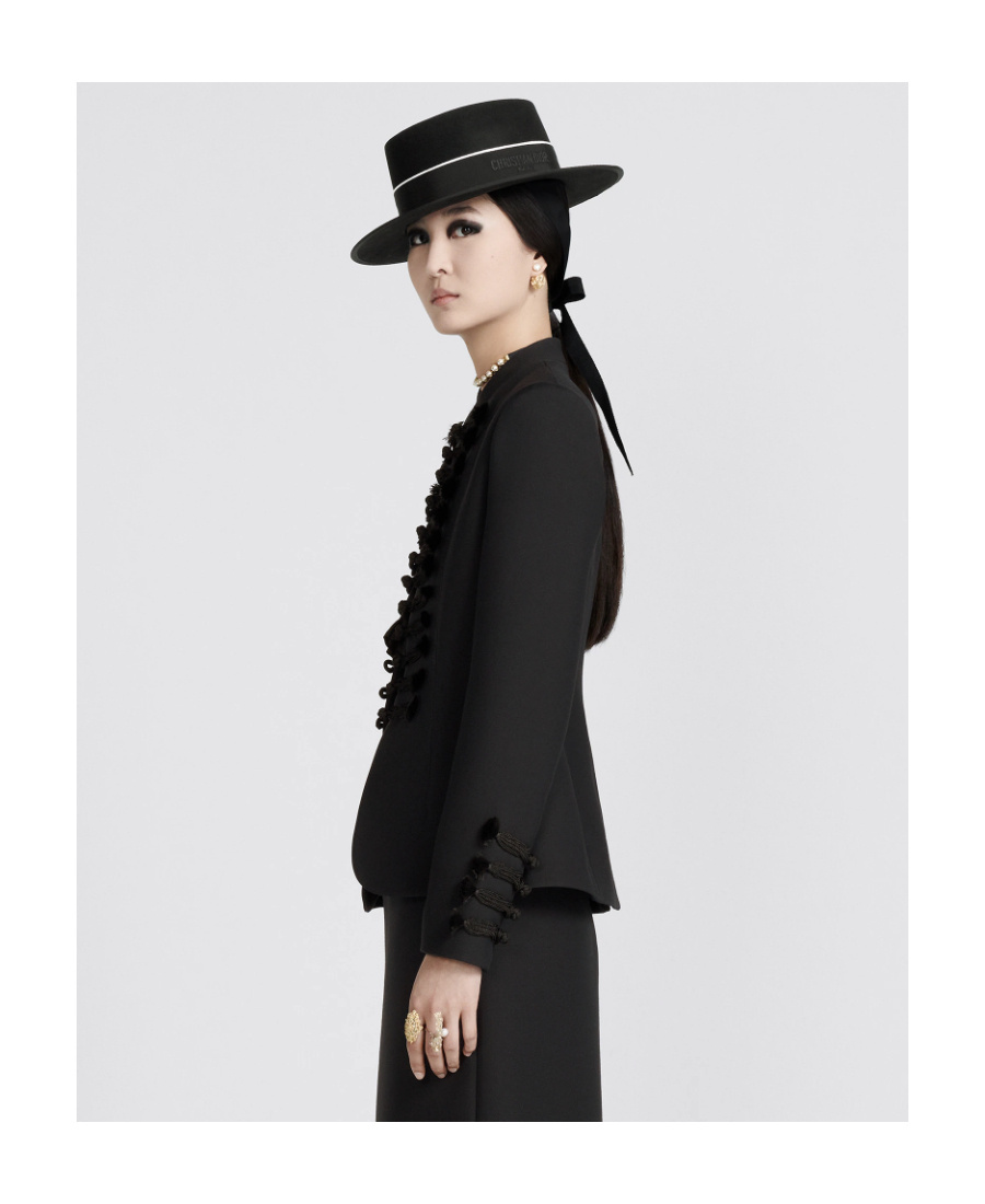 Shop Dior Brandenburg Fitted Jacket In Black