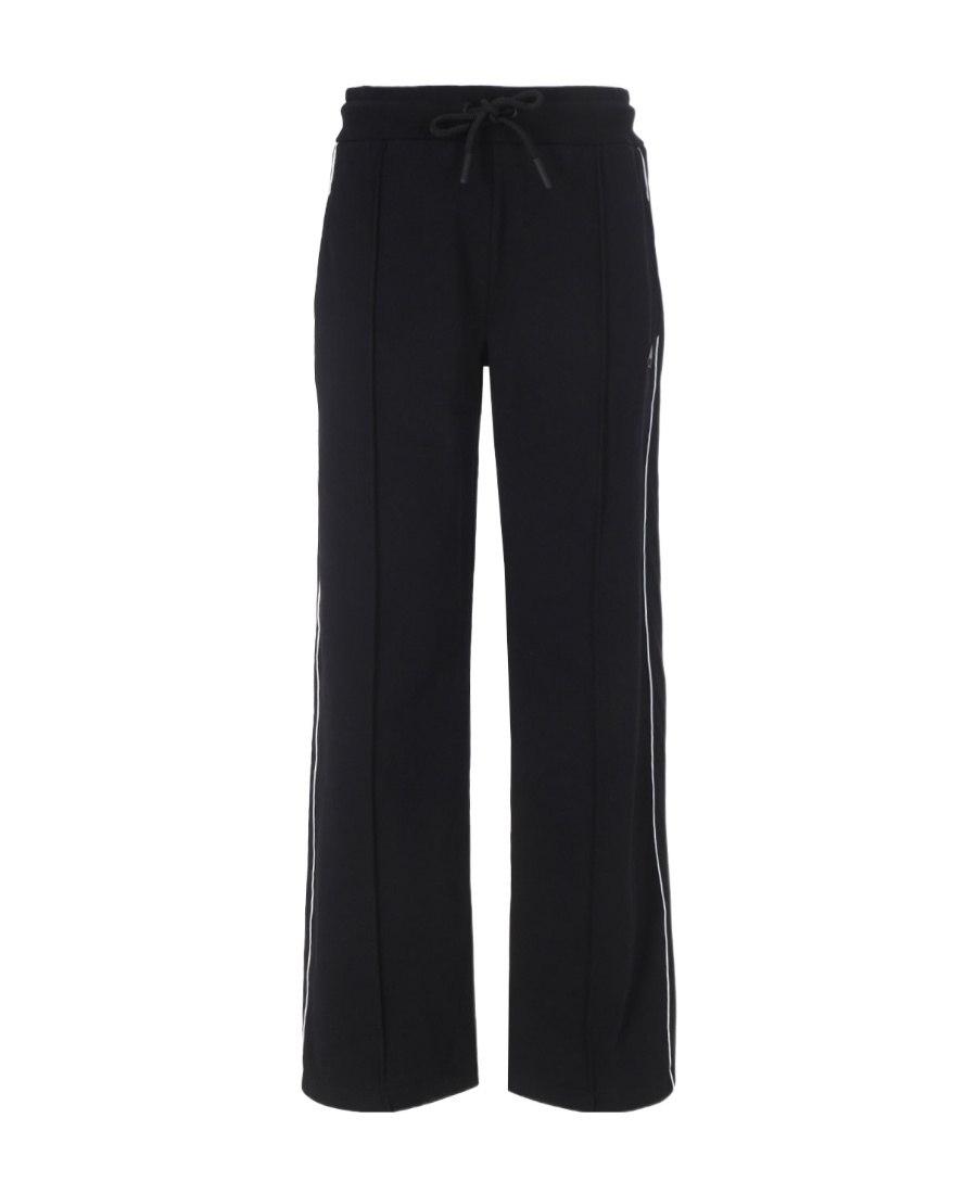 Moose Knuckles Malibu Logo Plaque Drawstring Pants In Black