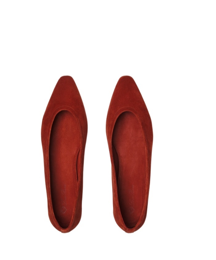 Loro Piana Primula Ballet Flat In Red