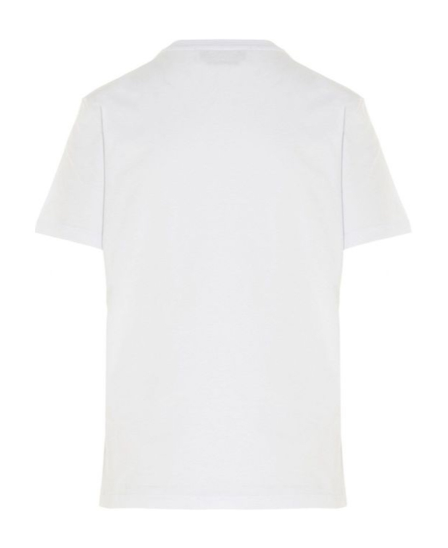 Msgm Logo Short-sleeved T-shirt In White