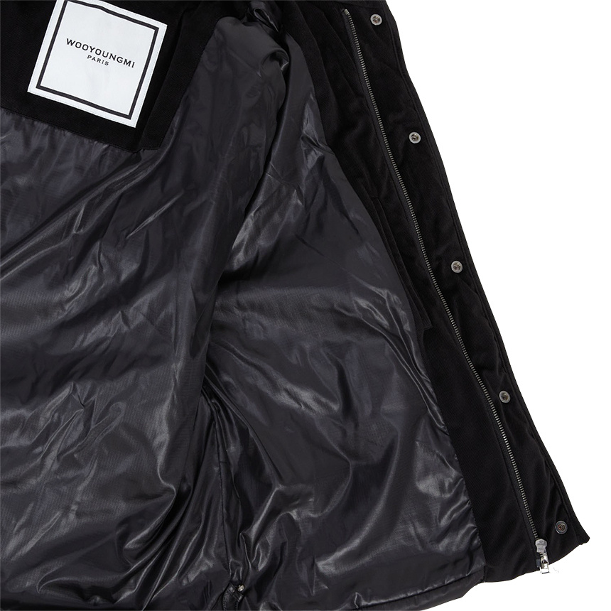 Wooyoungmi Logo Quilted Jacket In Black