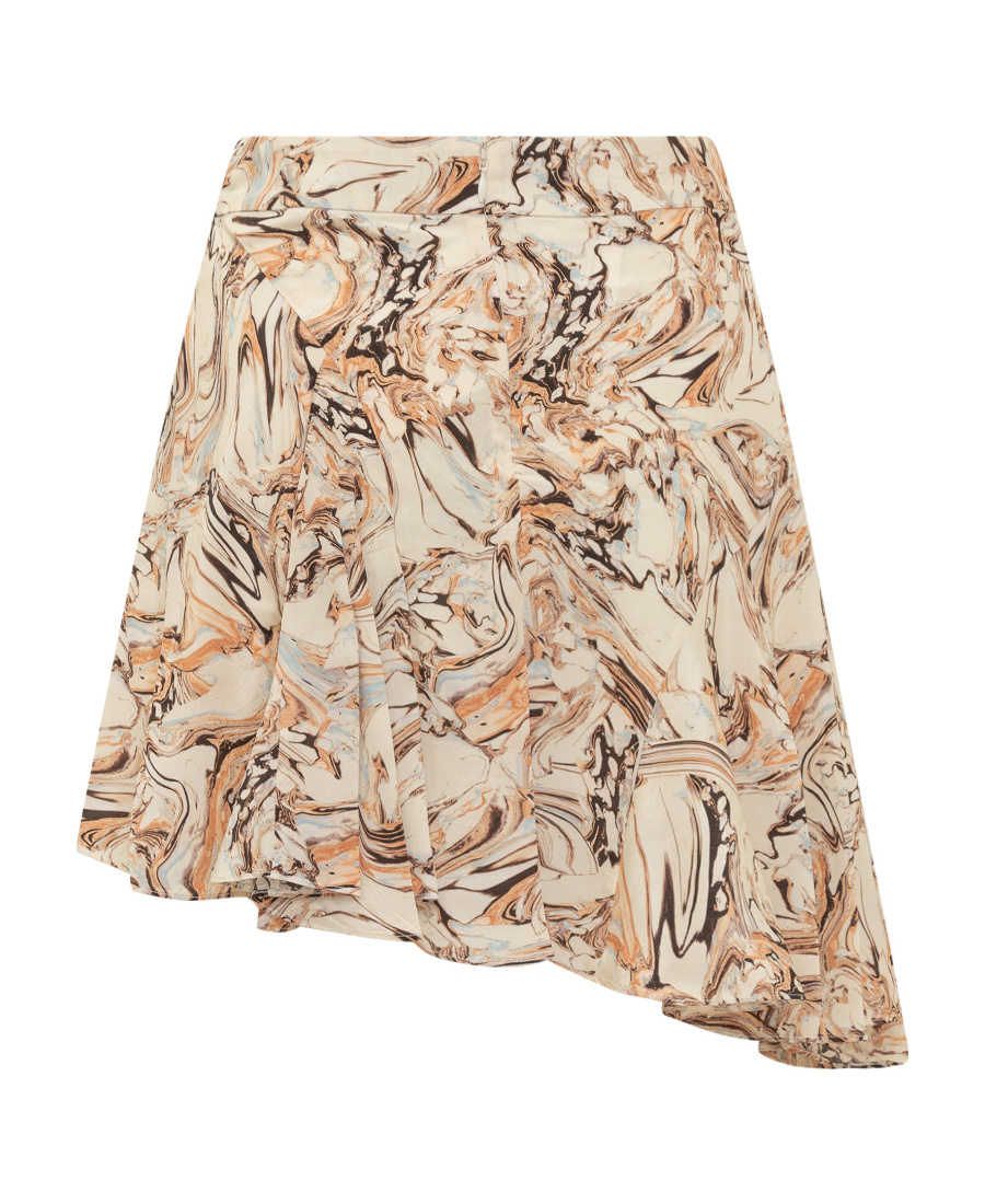 Shop Isabel Marant Printed Skirt In Nude