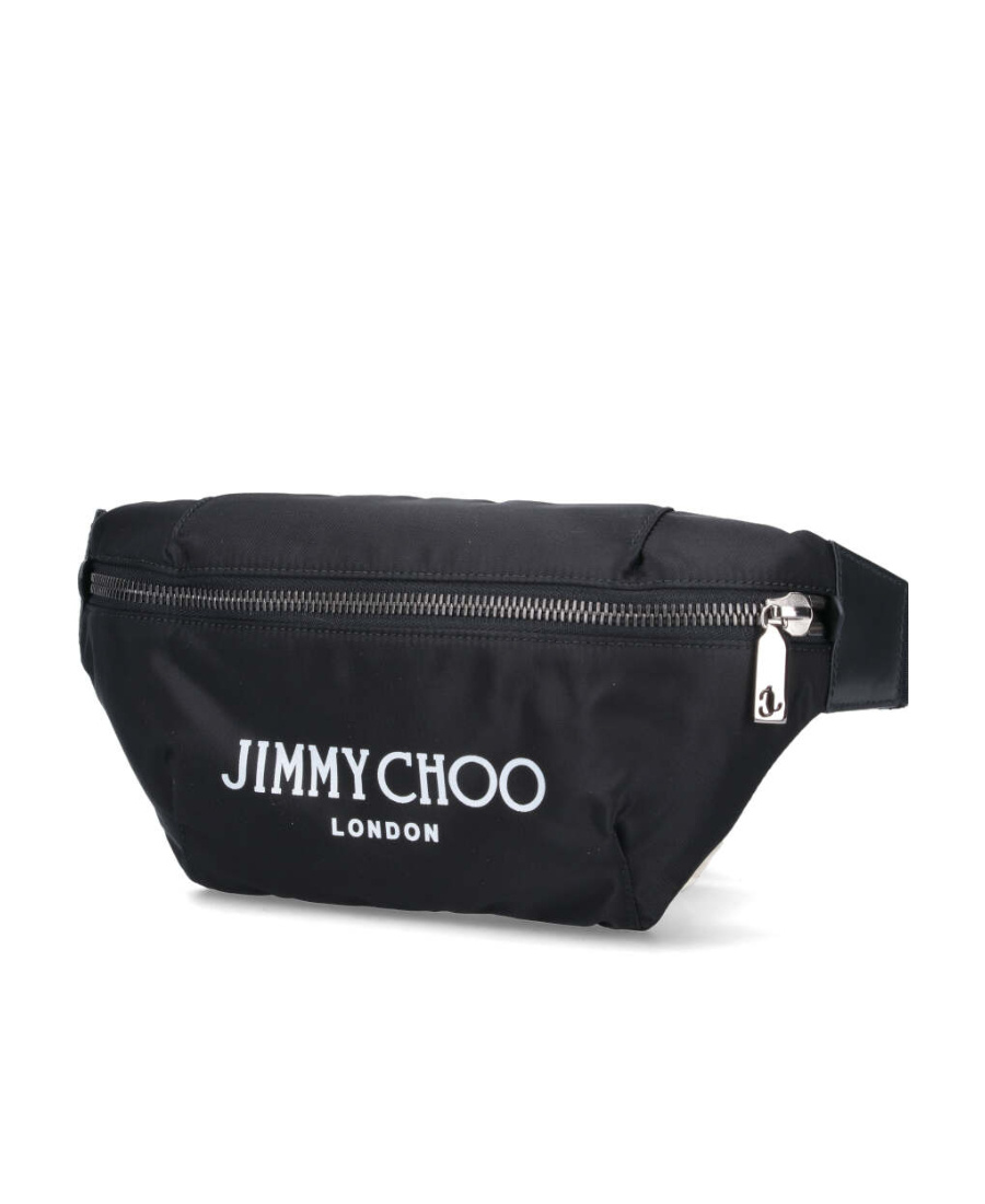 Jimmy Choo Logo-print Belt Bag In Black