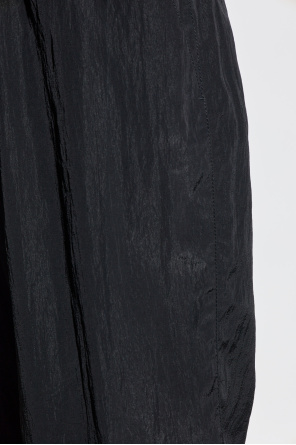 Versace Elastic Waist Casual Pants In Black
