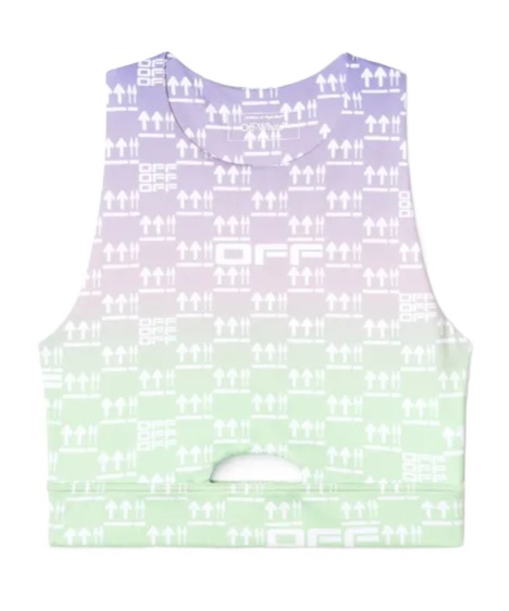 Off-white Double Arrows Sports Bra In White