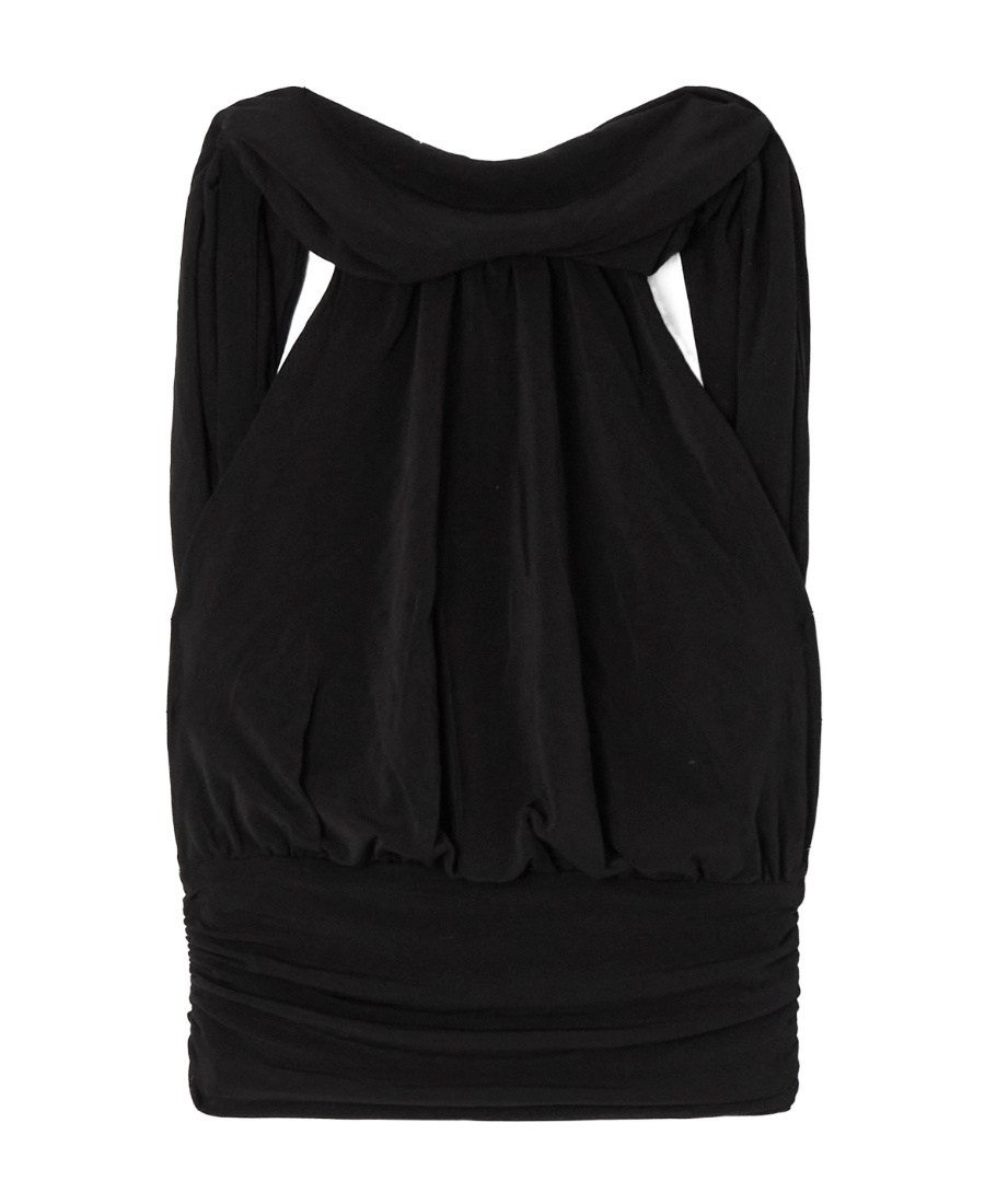 Saint Laurent Logo Vest In Black