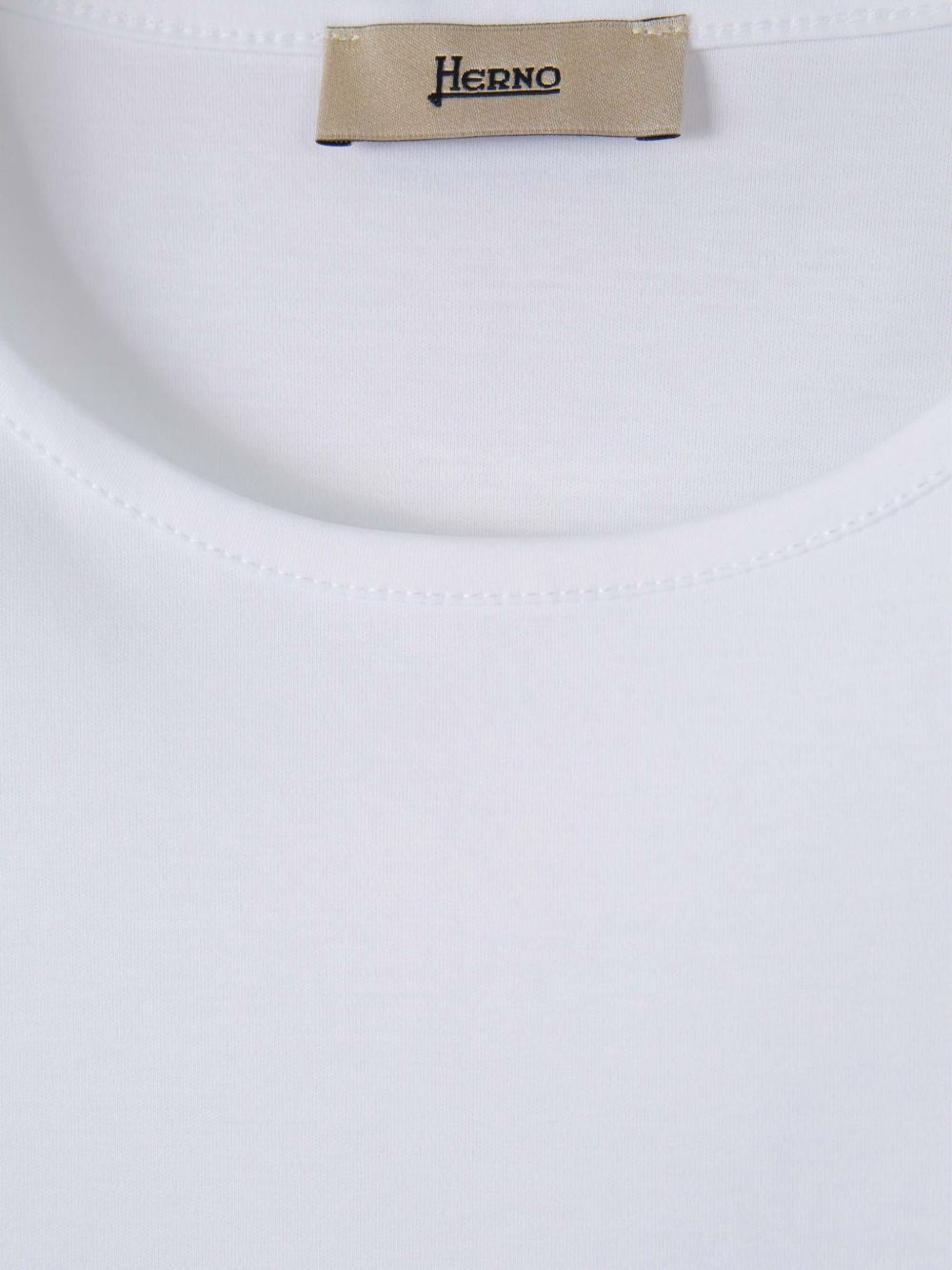 Herno Structured Short-sleeve Top In White
