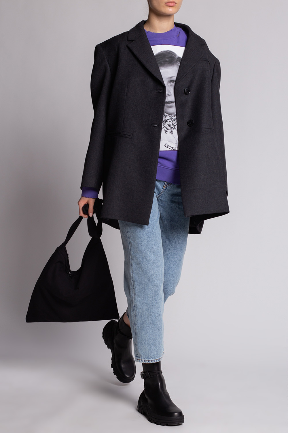 Raf Simons Teenage Dreams Sweatshirt In Blue