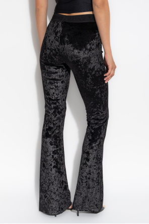 Versace Jeans Elastic Waist Casual Pants In Gray