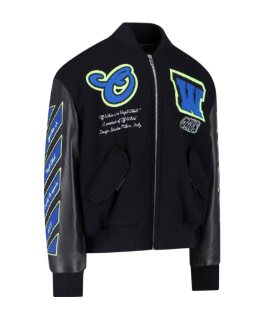 Off-white Bomber Vars Hammer In Black