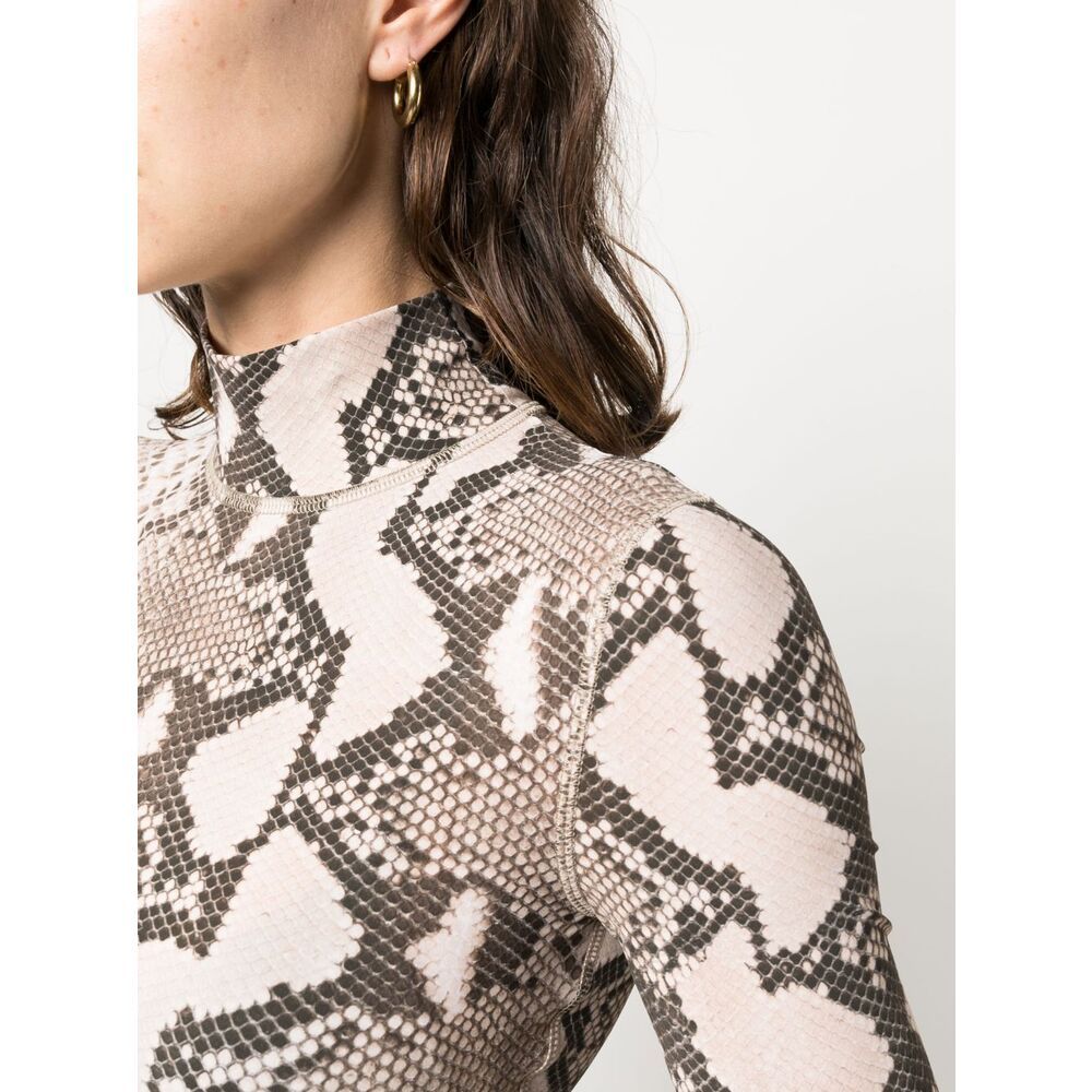 STELLA MCCARTNEY STELLA MCCARTNEY LEOPARD PATTERN HIGHNECK TOP