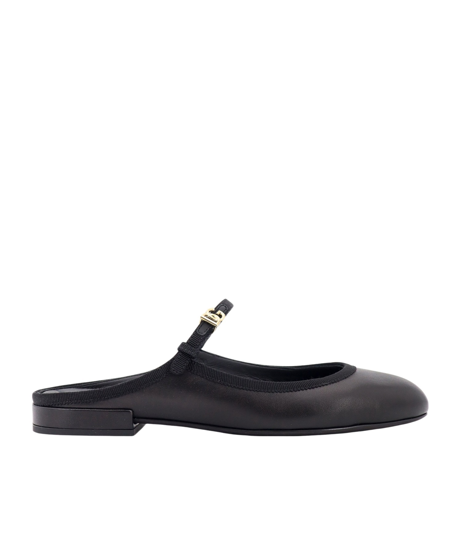 DOLCE & GABBANA DOLCE & GABBANA LOGO PLAQUE SLIP-ON SABOTS 