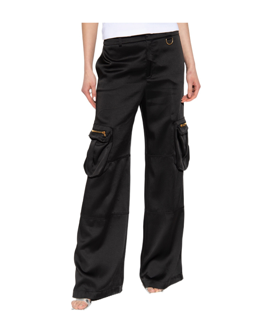Blumarine Pocket Detailed Cargo Pants In Black