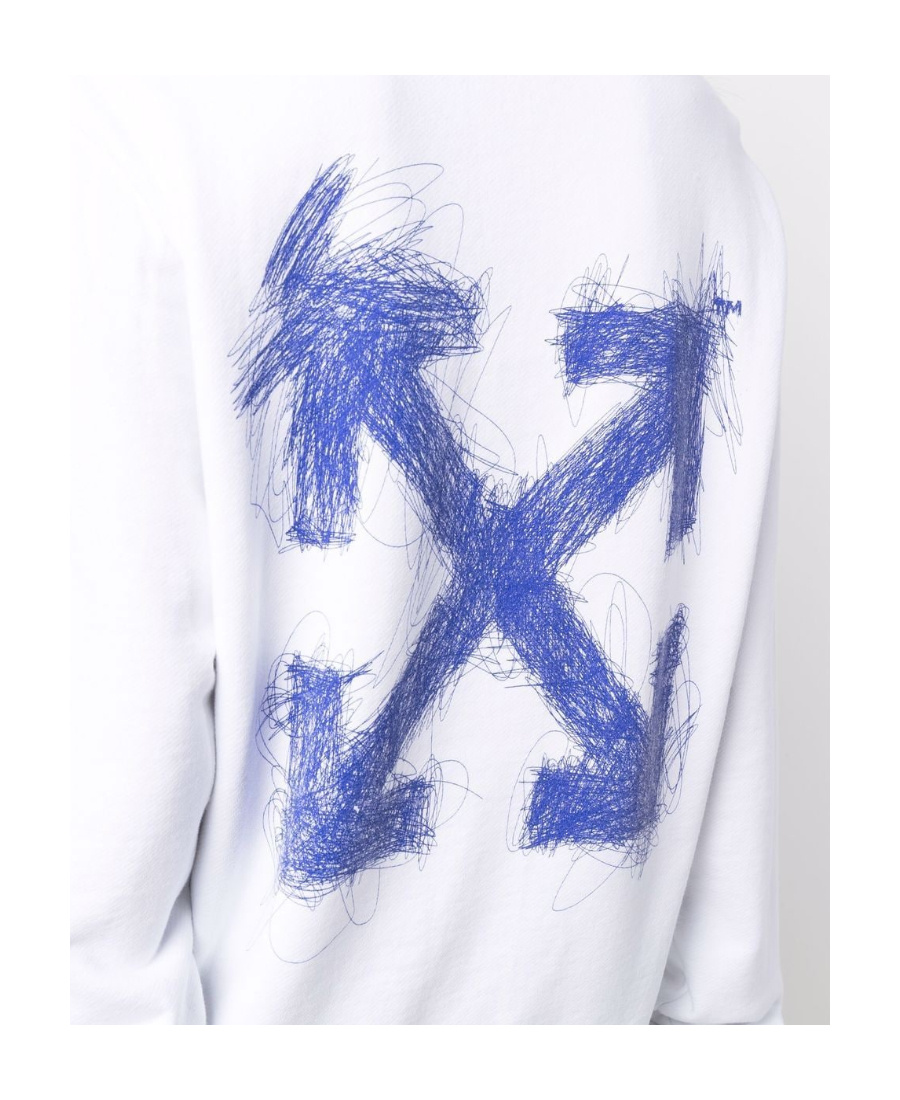 Off-white Pen Arrow Logo Sweatshirt In White