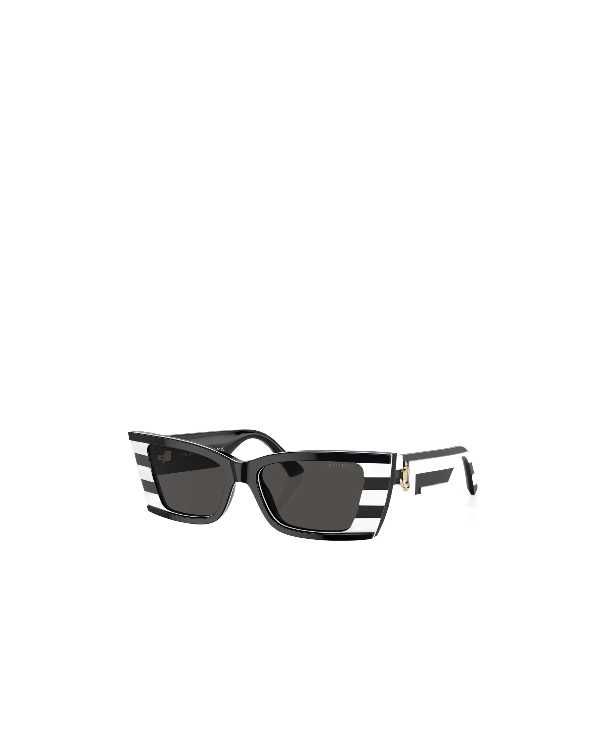JIMMY CHOO GEOMETRIC FRAME SUNGLASSES
