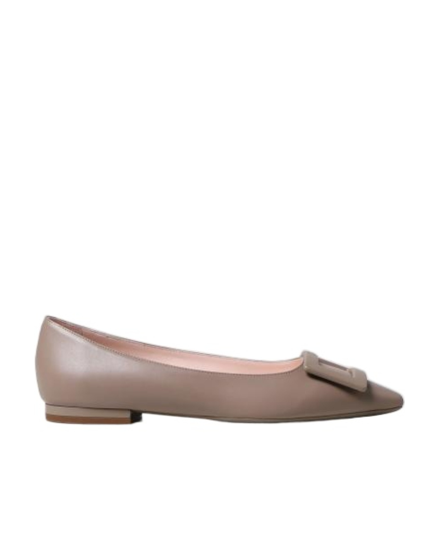 Roger Vivier Gomettine Ballet Shoes In Nude