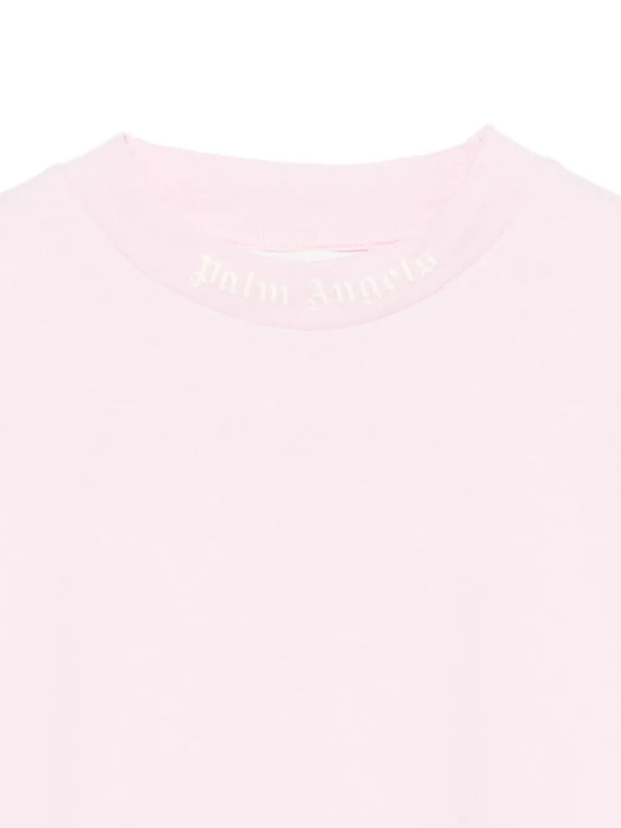 Palm Angels Crew Neck T-shirt In Pink
