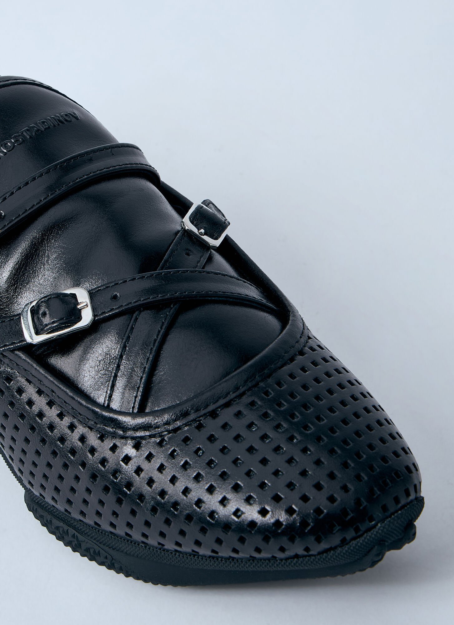 Kiko Kostadinov Sonia Strap Loafers In Black