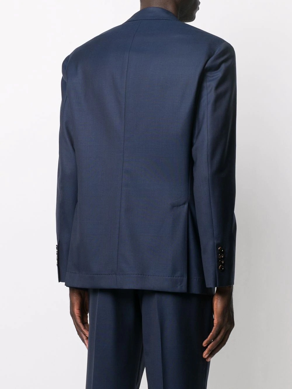 Brunello Cucinelli Woven Virgin Wool Blazer In Blue