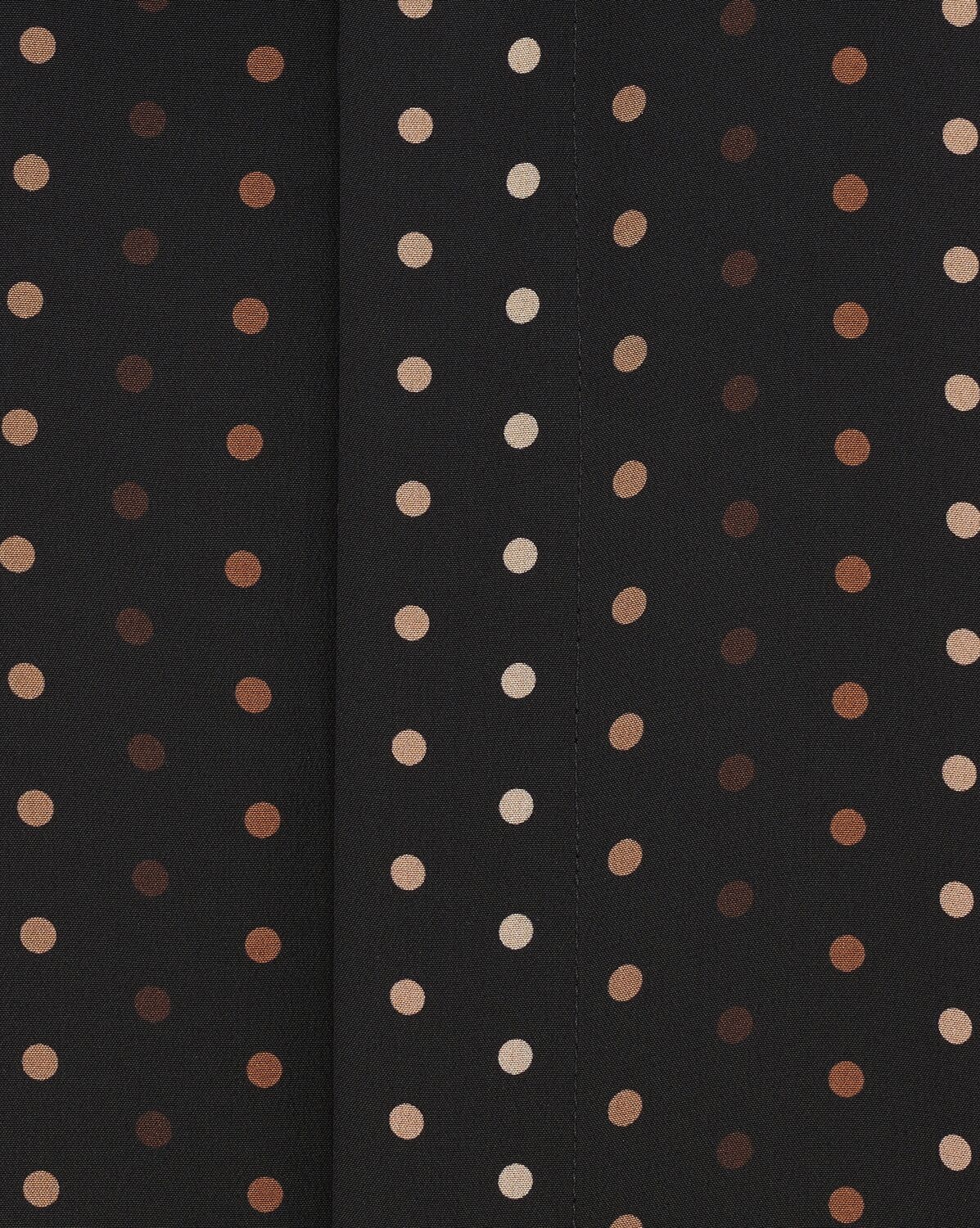 Saint Laurent Polka-dot Print Shirt In Black