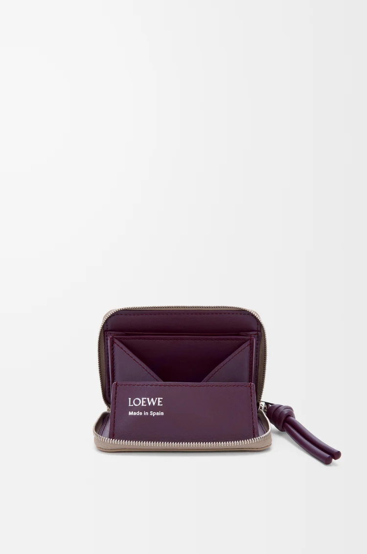 Loewe Zipped Coin Purse In Shiny Nappa Calfskin