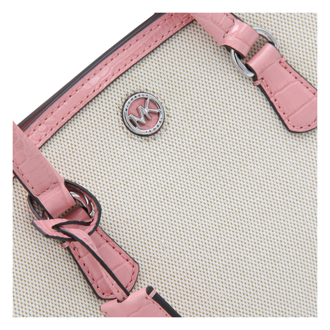 Michael Michael Kors Chantal Canvas Tote Bag In Nude