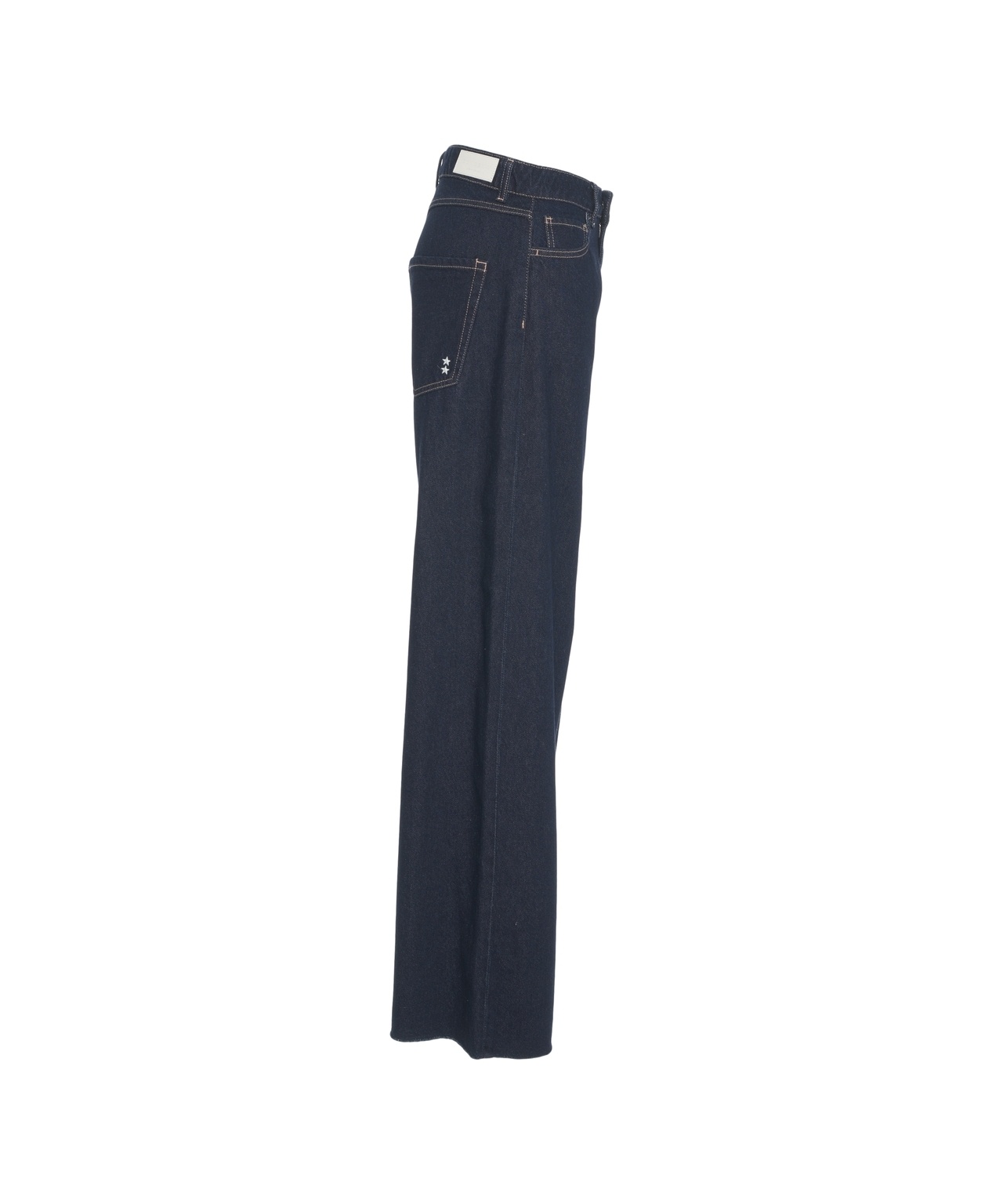 Icon Denim Denim Trousers With Belt Loops In Blue