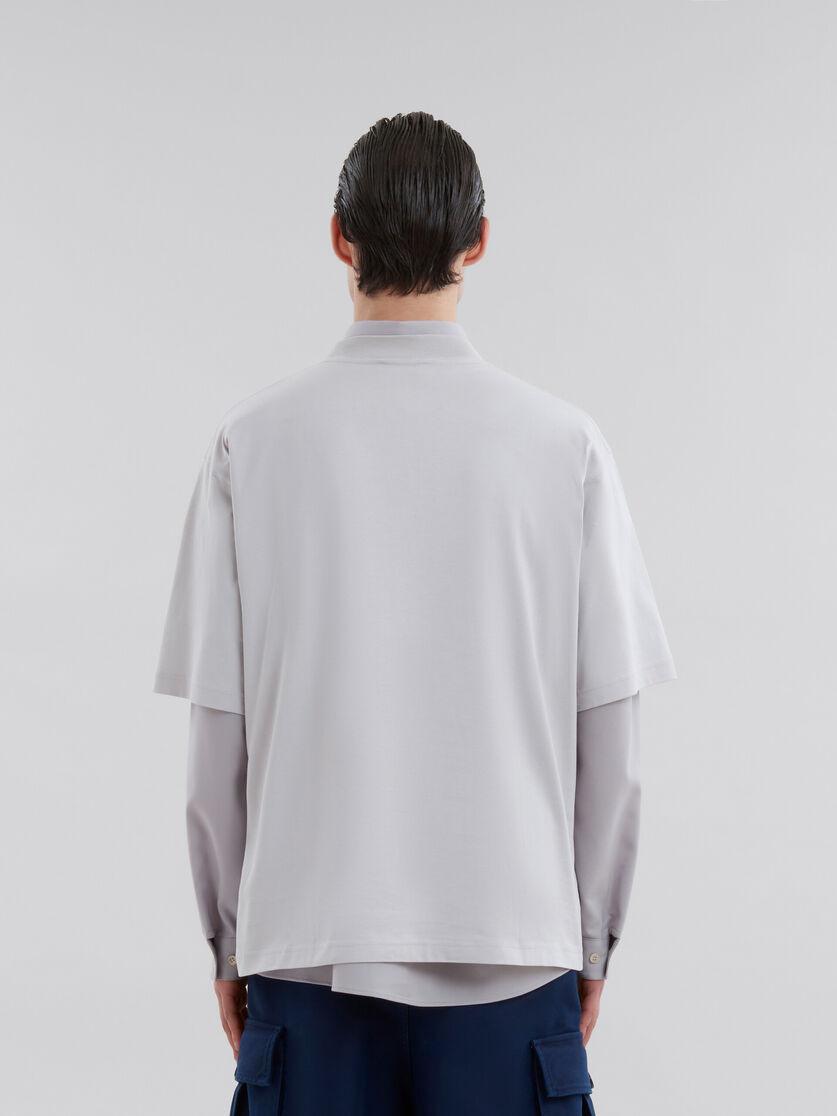 Marni Logo-print Cotton T-shirt In Gray