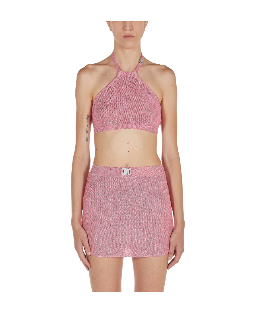 Alyx Knitted Buckle Vest In Pink