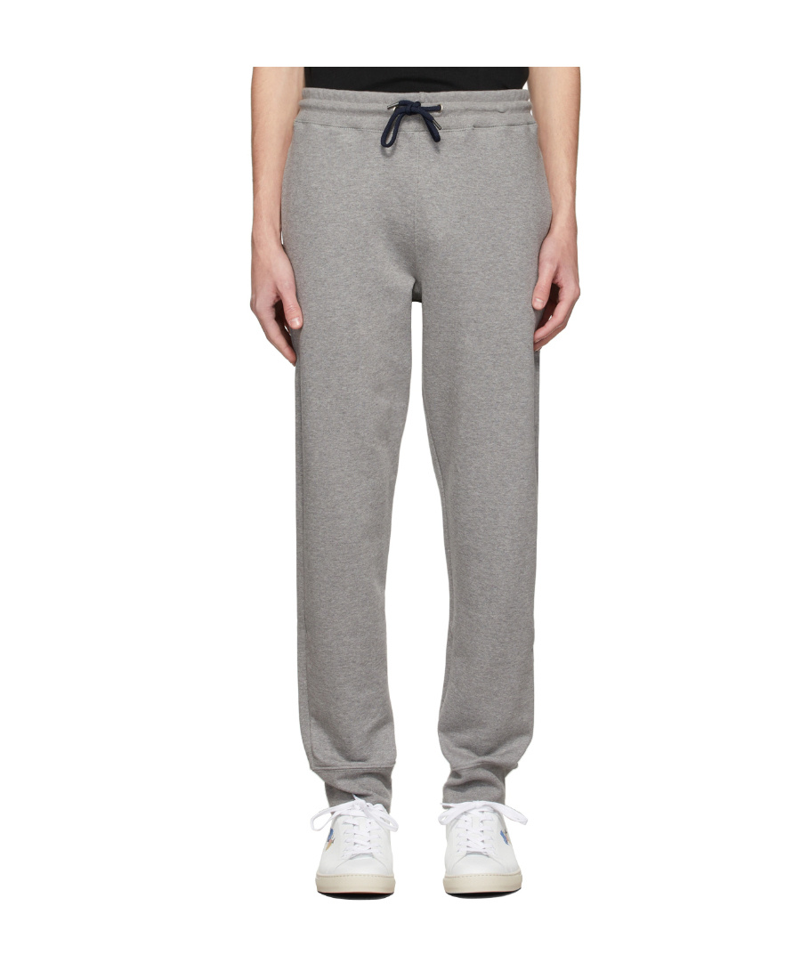 Ps By Paul Smith High-waisted Track Trousers In Gray