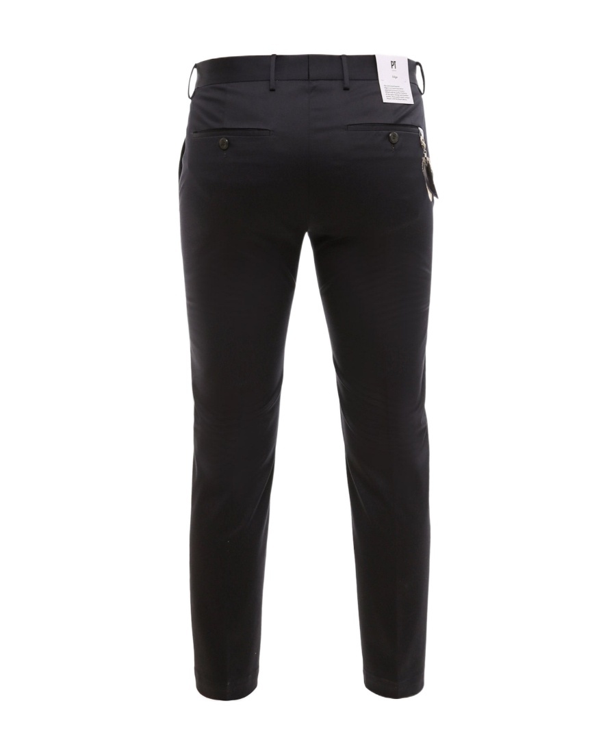 Pt01 Stretch Cotton Pants In Black