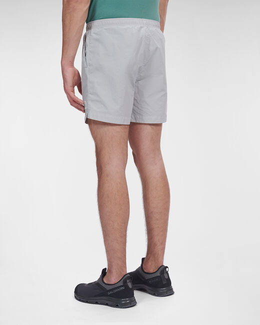 C.p. Company Logo-patch Elasticated-waist Shorts In Gray