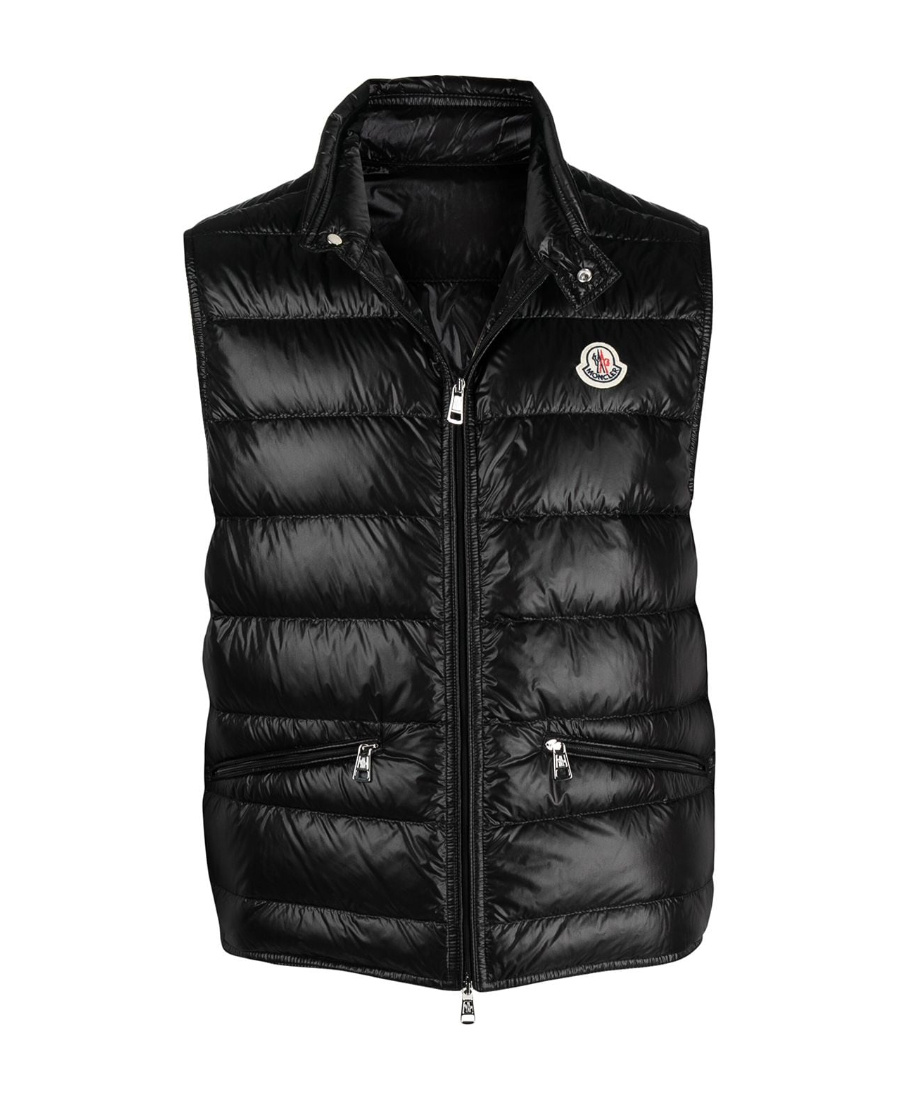 Moncler Gui Logo-patch Padded Gilet In Black