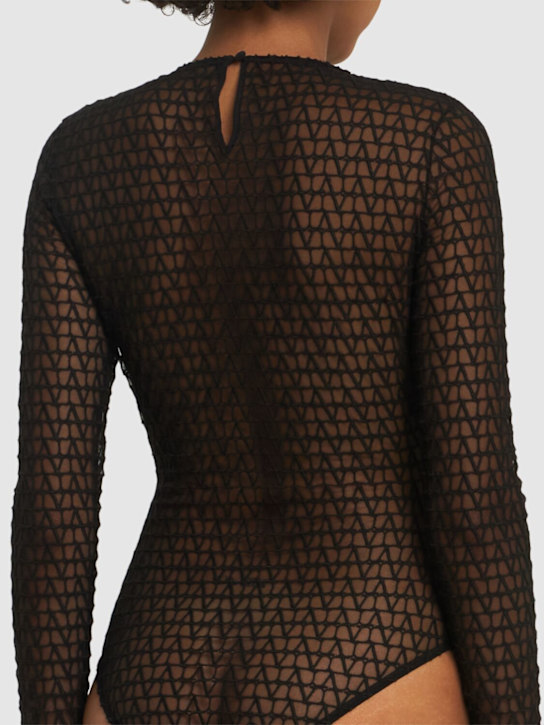 VALENTINO ROUND-COLLAR AND LONG-SLEEVED JUMPSUIT