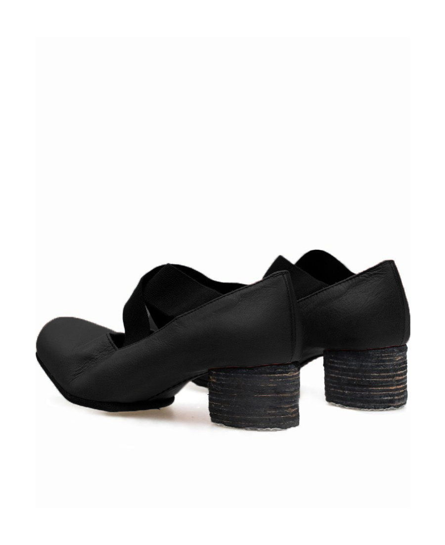 Uma Wang 25mm Square-toe Ballerina Shoes In Black
