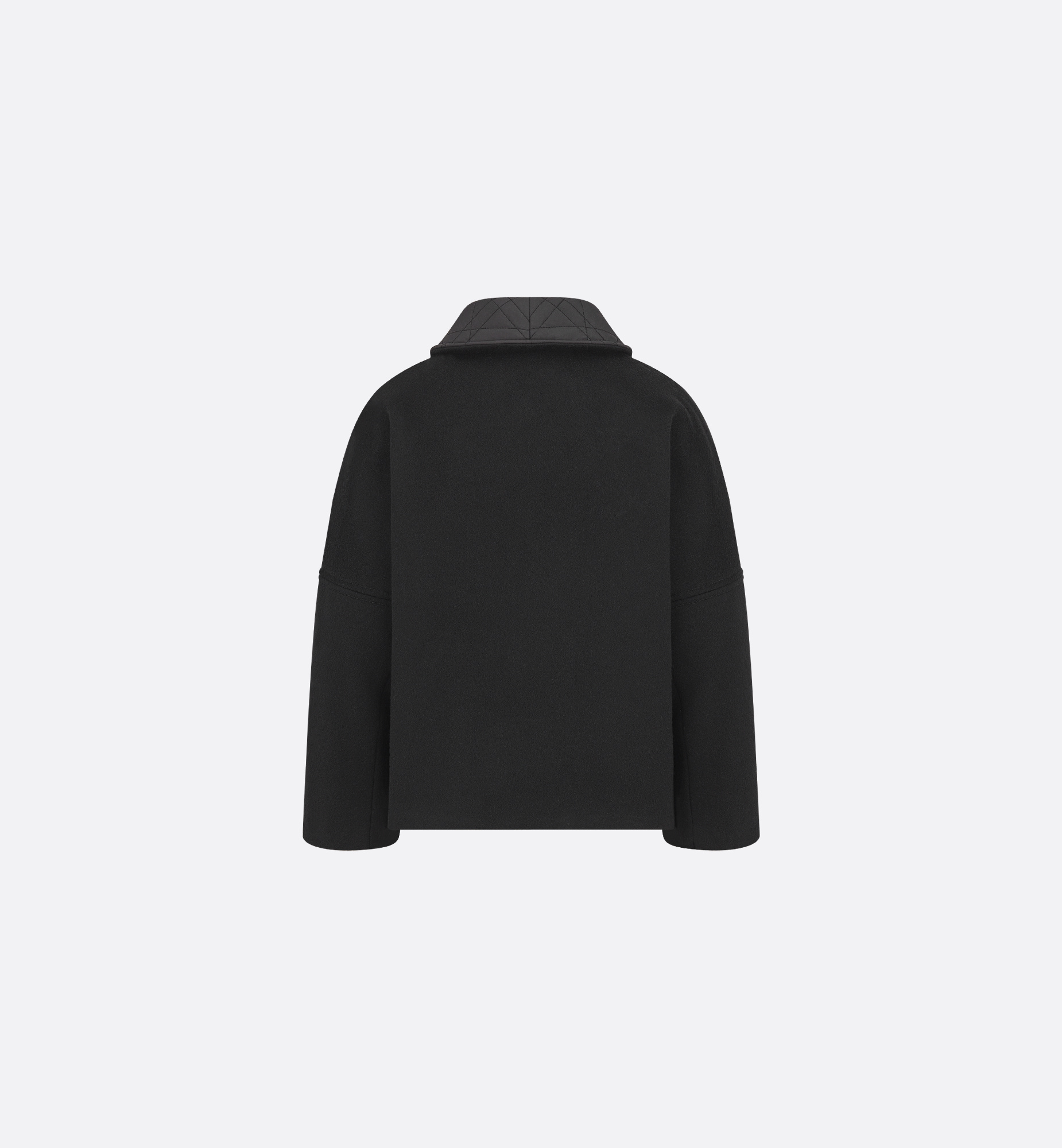 Dior Long-sleeved Coat In Gray