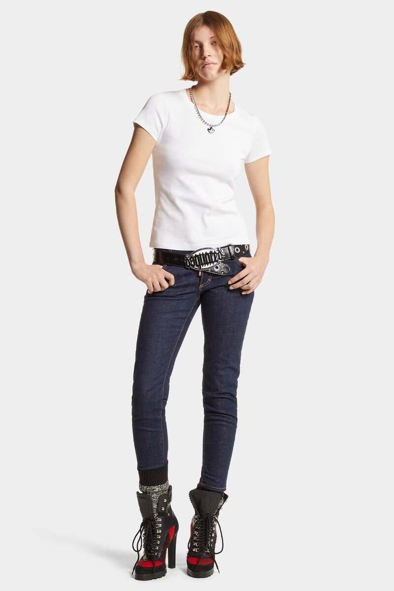Dsquared2 Jennifer Cropped Jeans In Black