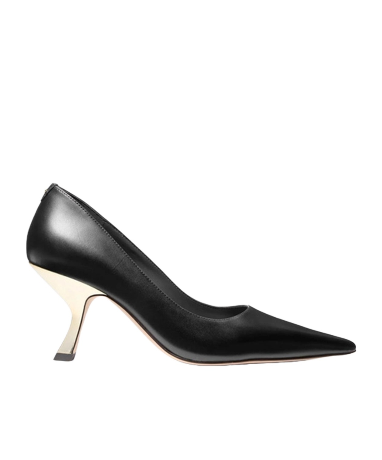 Michael Michael Kors Luna Leather Decollete In Black