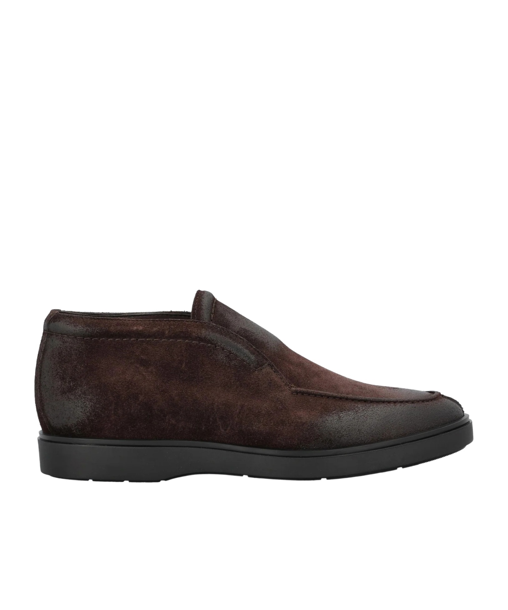Tagliatore Round Toe Slip-on Loafers In Brown