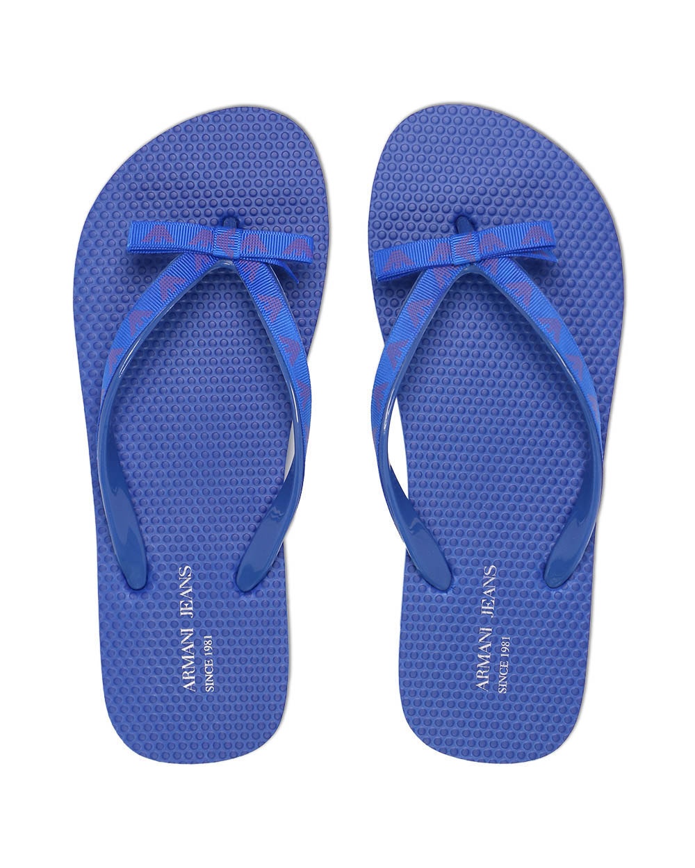 Armani Jeans Logo Details, Flip-flops. In Blue