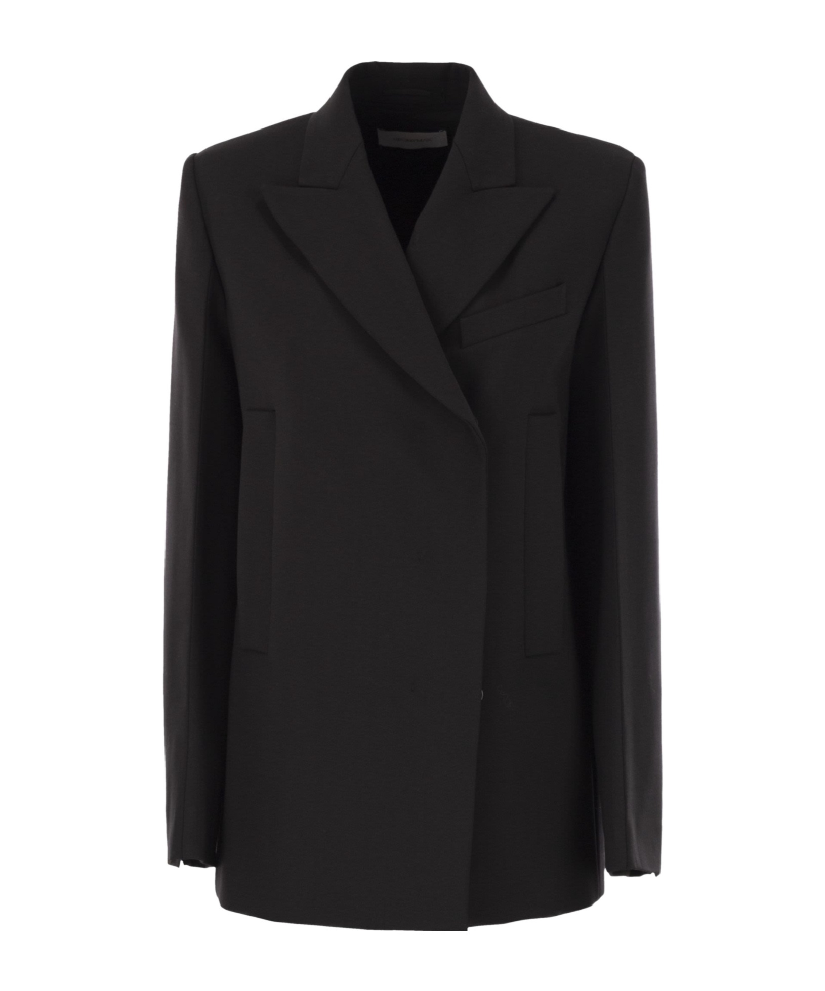 Sportmax Long-sleeved Suit Jacket In Black