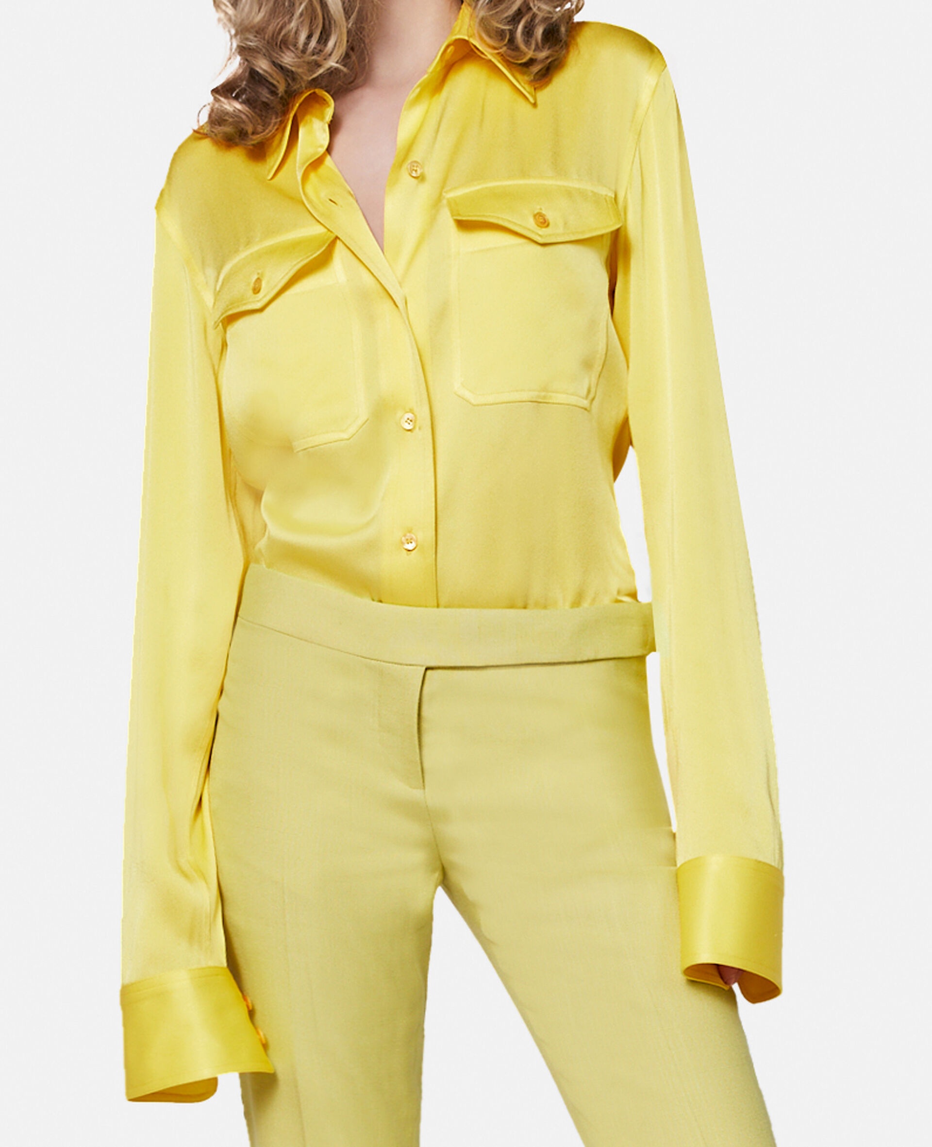 Stella Mccartney Long-sleeved Shirt In Yellow
