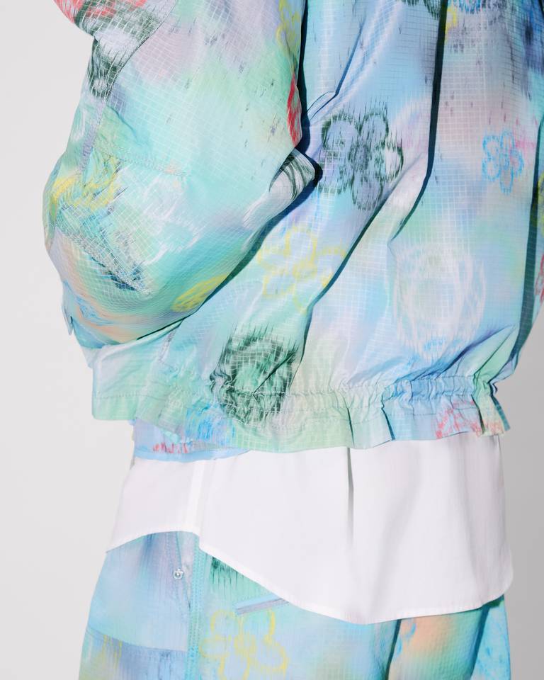 Kenzo ' X Futura 2000' Short Parka In Blue