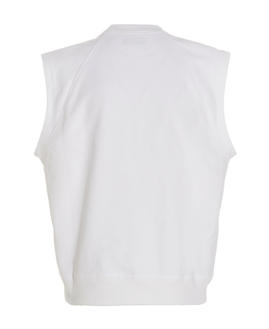 Prada Triangle Logo Plaque Tank Top In White