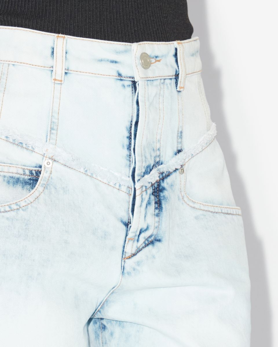 Shop Isabel Marant Oreta Shorts In Blue