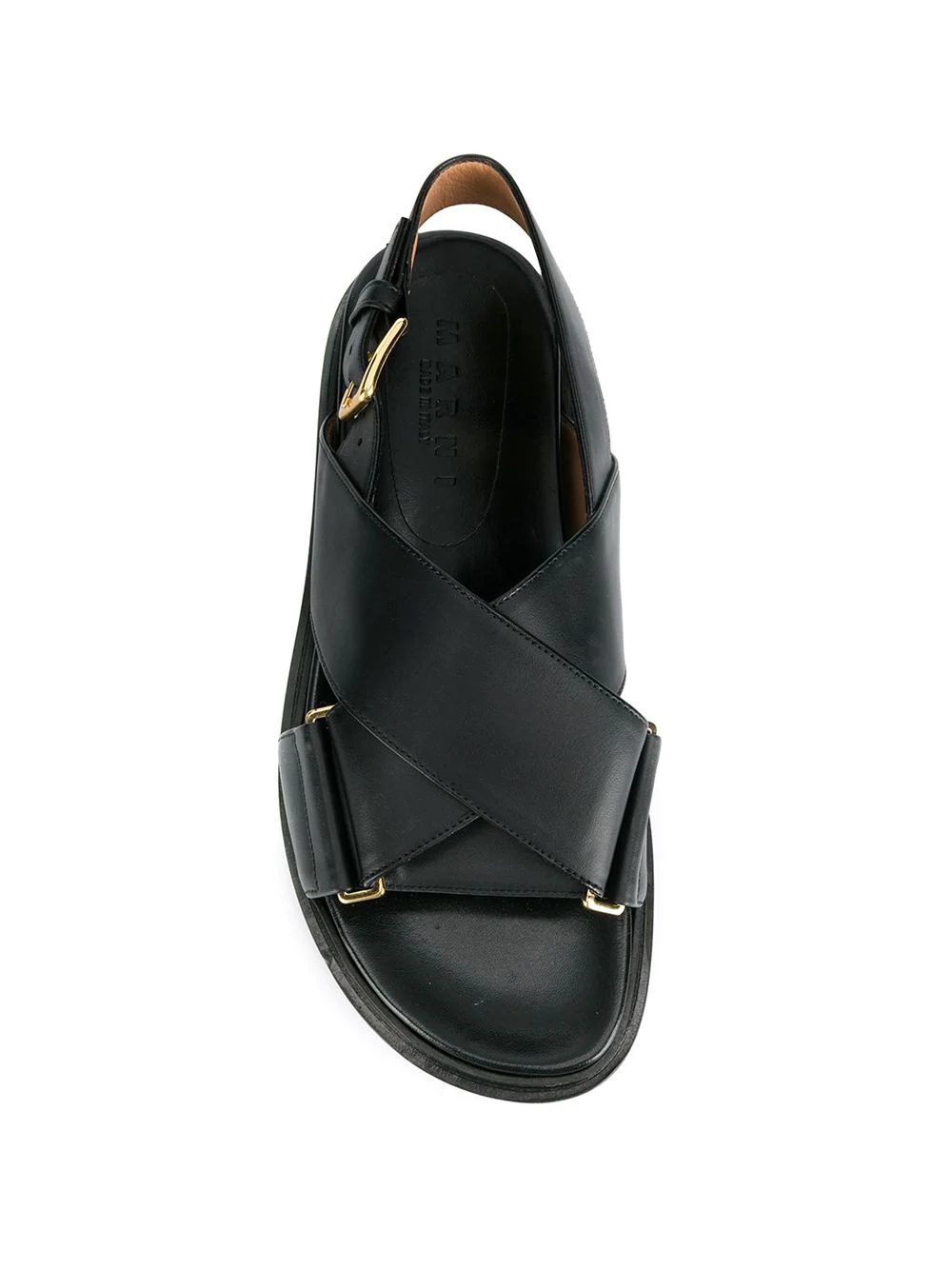 Marni Woman Sandals Black Size 6 Soft Leather In Black