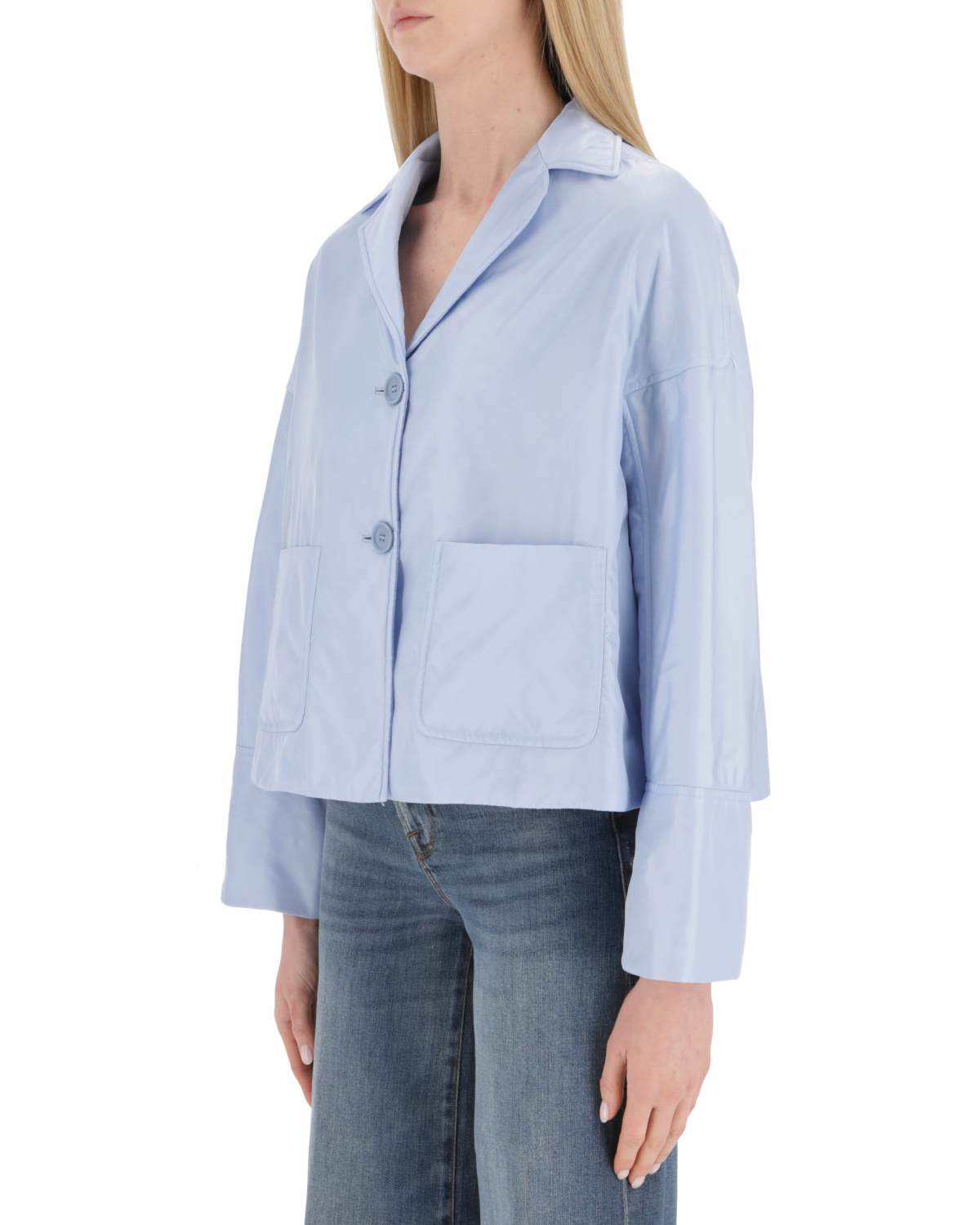 Aspesi Lapel Button Casual Jacket In Blue