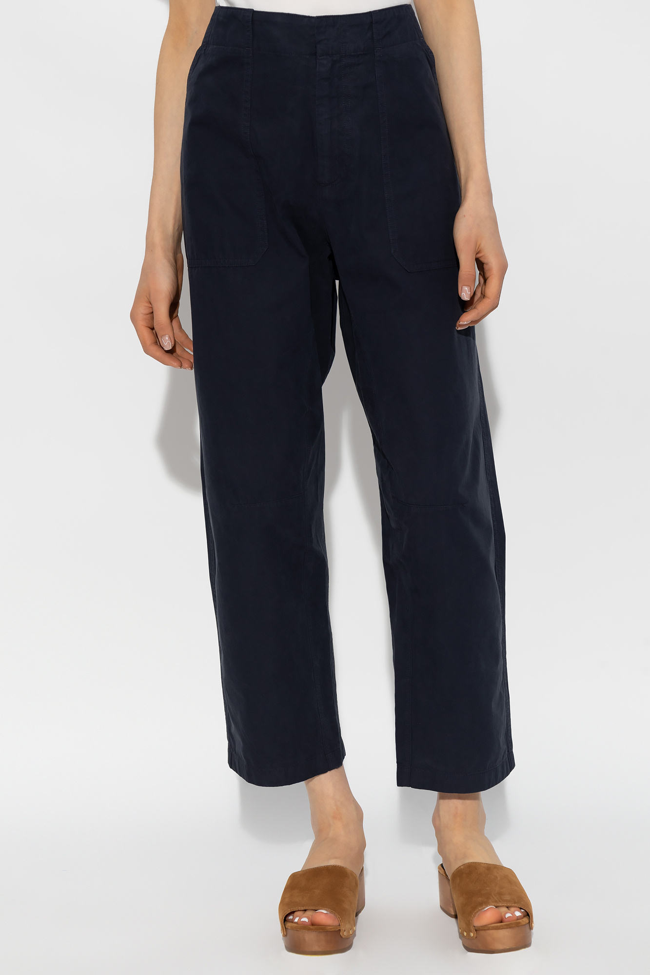 Rag & Bone Fiona Cotton Poplin Blouse In Black