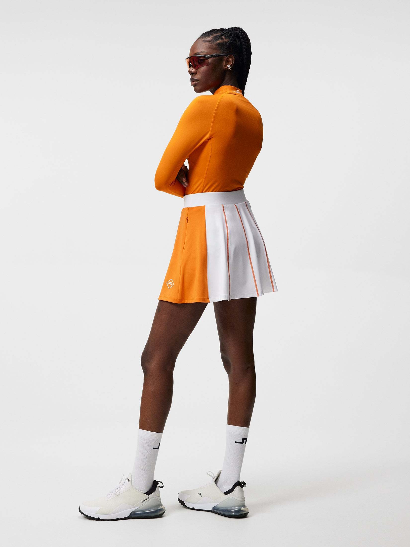 Shop J. Lindeberg J.lindeberg Flared Skirt In White
