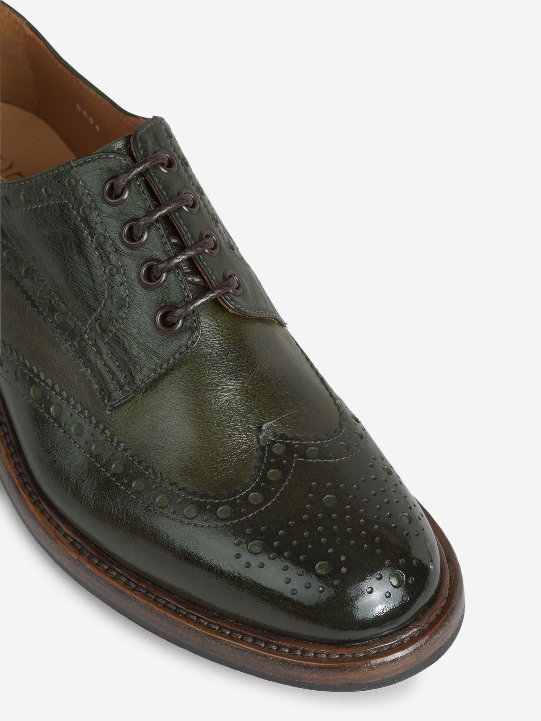 Green George Strap-up Dress Shoes In Black